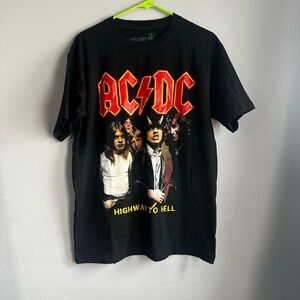 AC/DC Black Graphic Polo Shirt